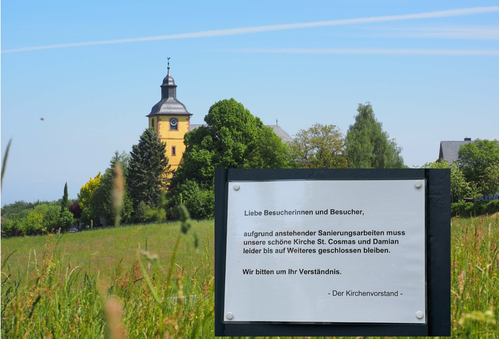 Kirche in Neunkirchen ist gesperrt