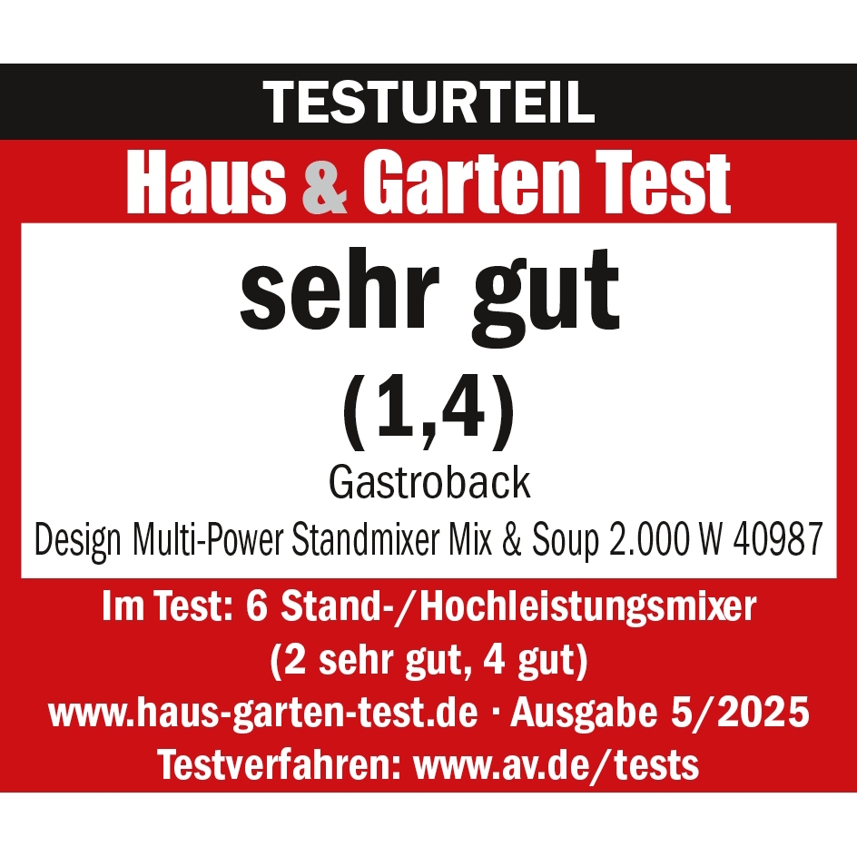  Design Multi-Power Standmixer Mix & Soup 2.000 W, Artikel-Nr.: 40987 
