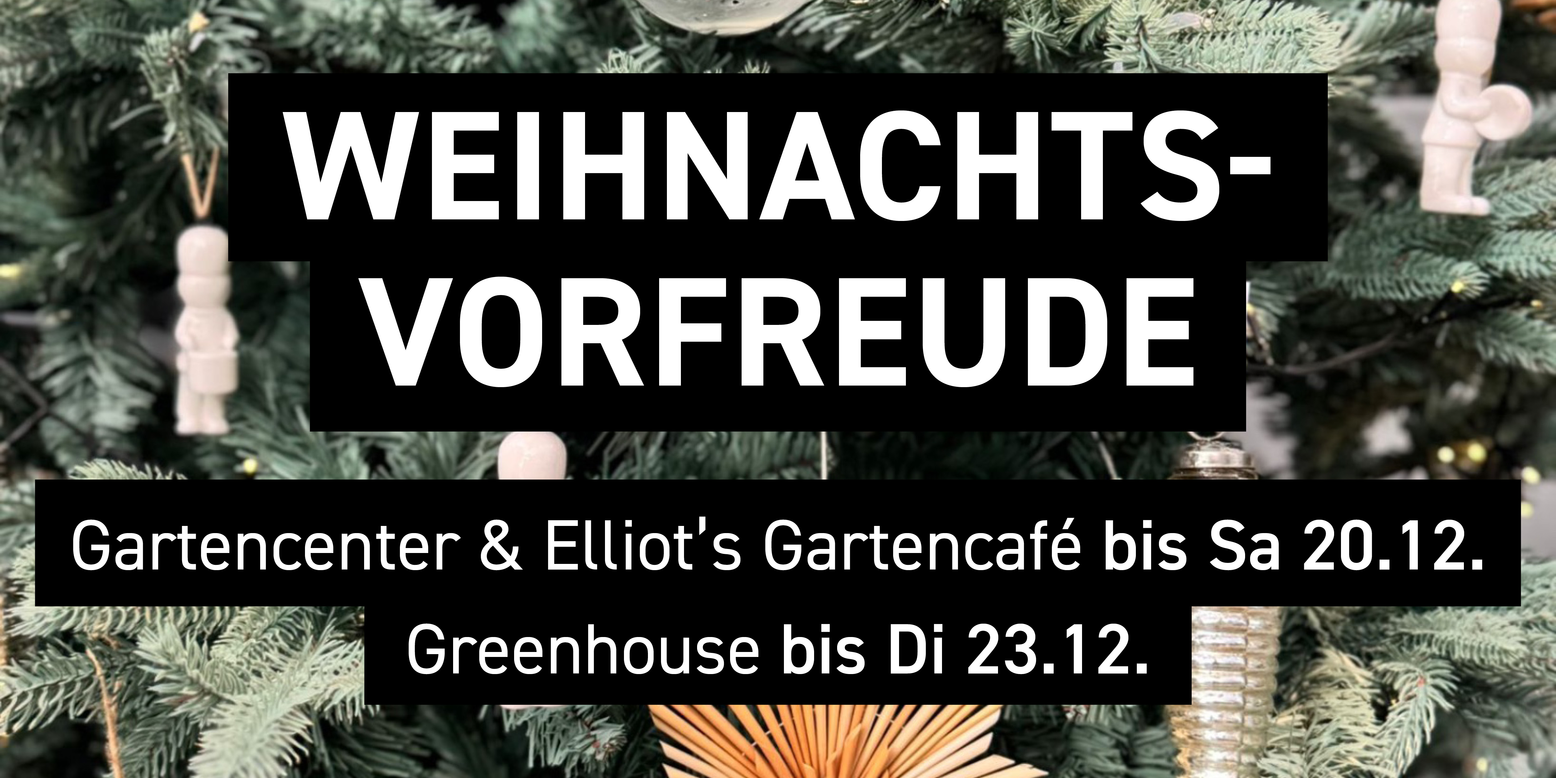 Weihnachtsvorfreude im Lebensraum Garten