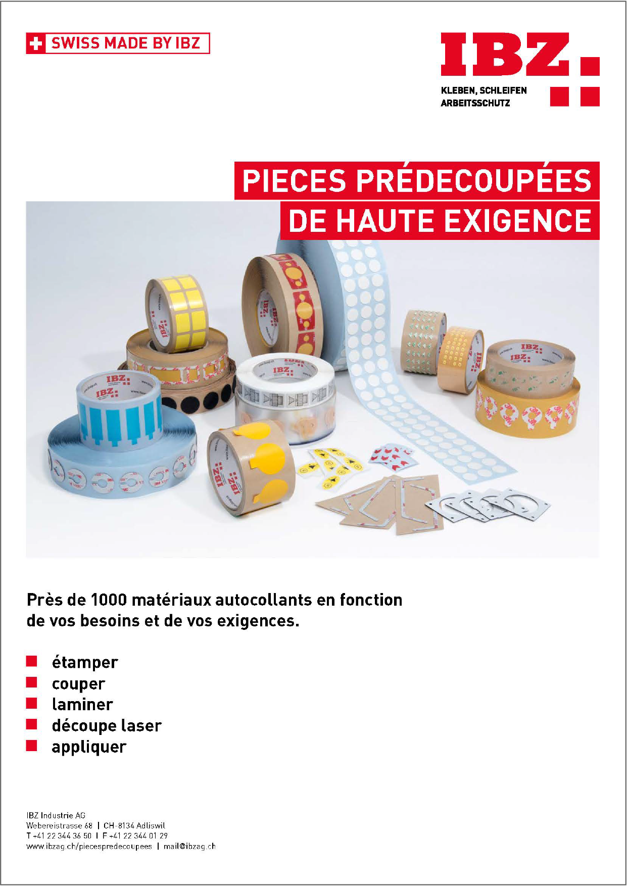 Pièces étampées pour les exigences les plus élevées