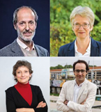 Collage: Vier Porträts