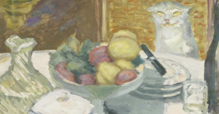 Stillleben mit Katze