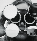 Schwarz-weiß Foto einer Frau