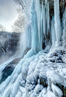 Gefrorener Wasserfall Bad Urach