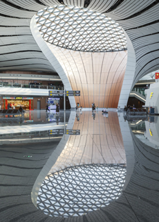 erminal des neuen Flughafen Beijing Daxing 