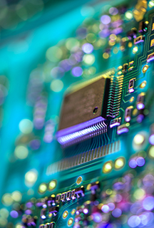 Nahaufnahme eines Speicher-Chips