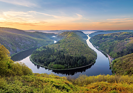 Luftaufnahme der Saarschleife
