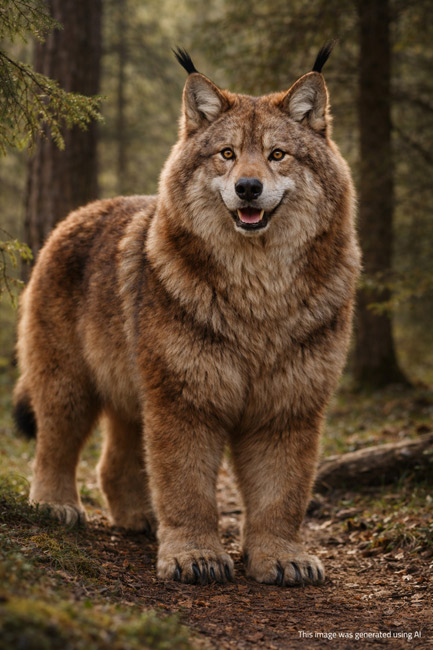 Bearwolflynx © AI-generated