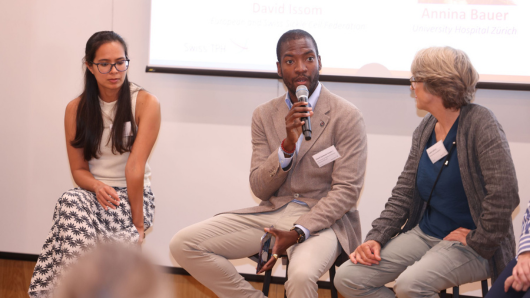 Speakers at the Integrated People-Centred Care Symposium at Swiss TPH (Photo: Swiss TPH)
