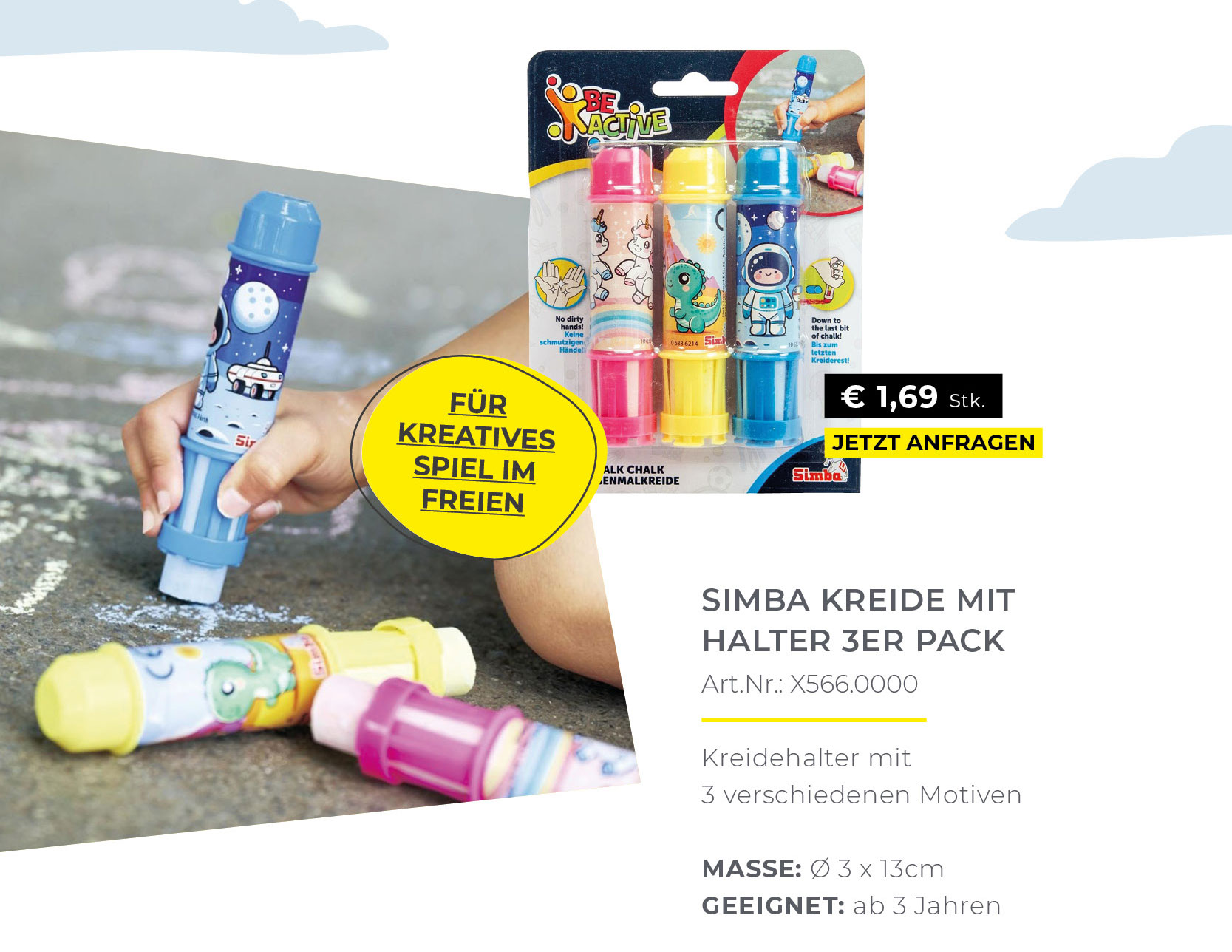 Simba Kreide mit Halter