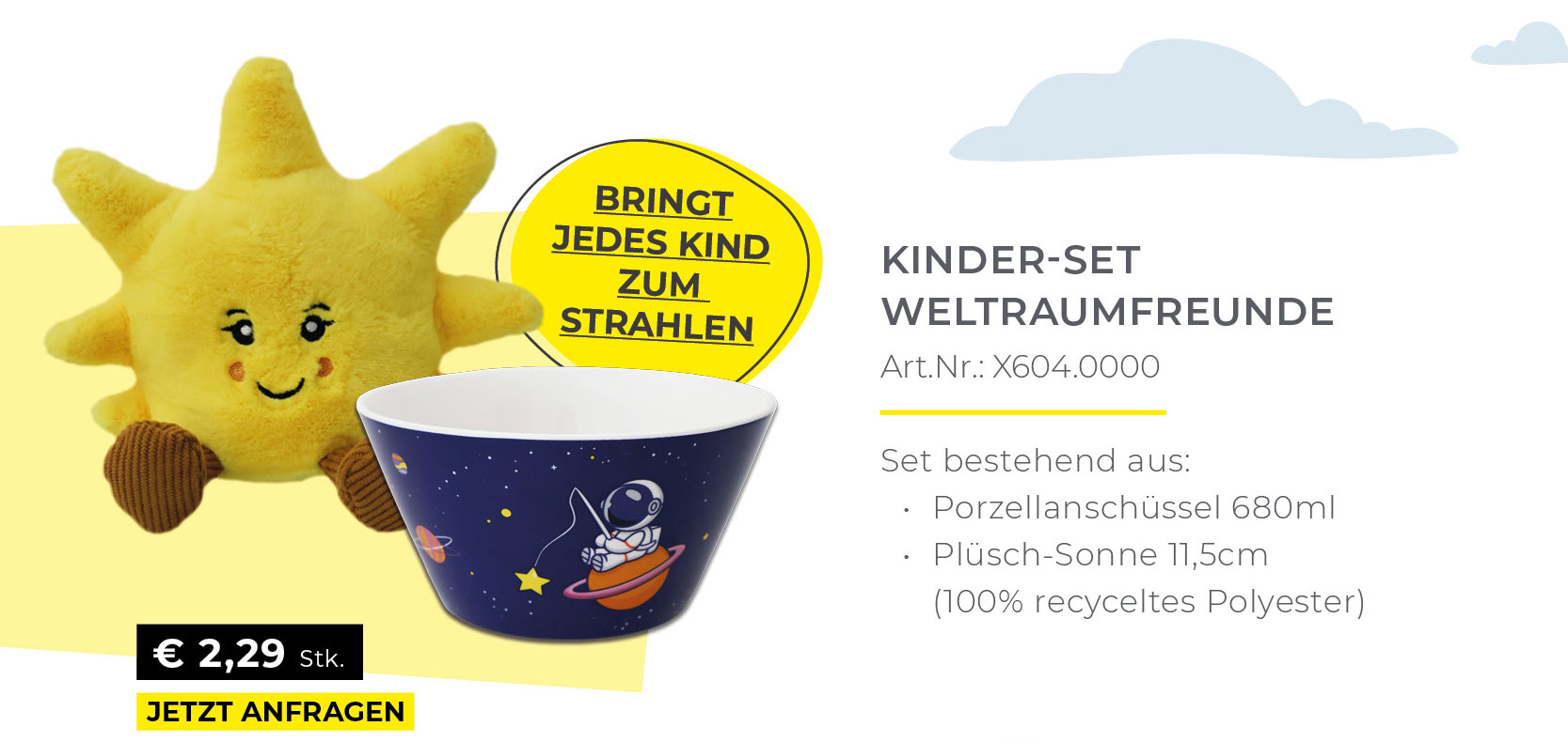 Kinderset Weltraumfreunde