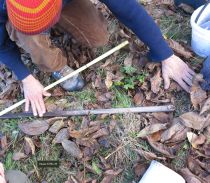 Bodenmessung mit Winkel  © Wassermeisterei.org