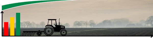 Banner: Traktor vor Feld im Nebel