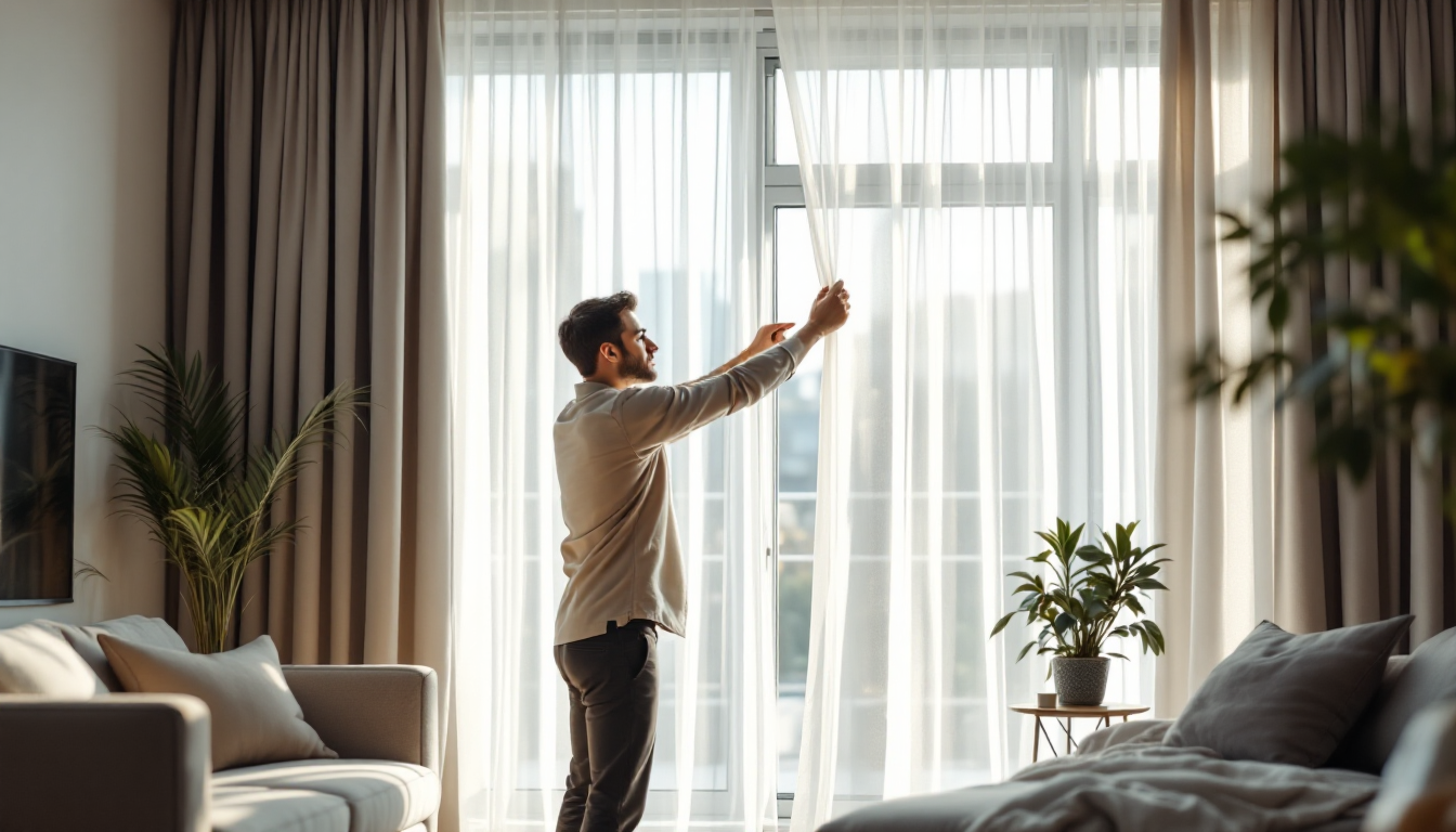 comment installer rideaux