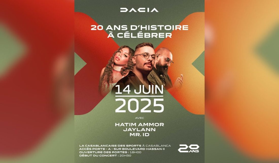 Pour ses 20 ans, Dacia organise un concert le 14 juin