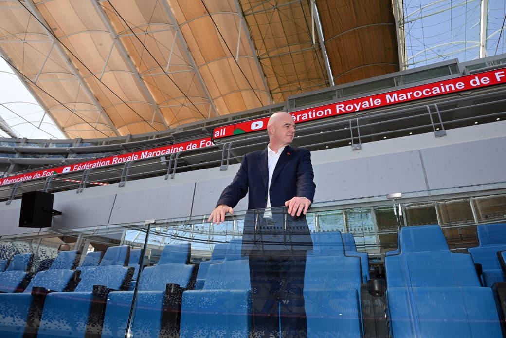 Grand Stade de Tanger : visite et éloges de Gianni Infantino