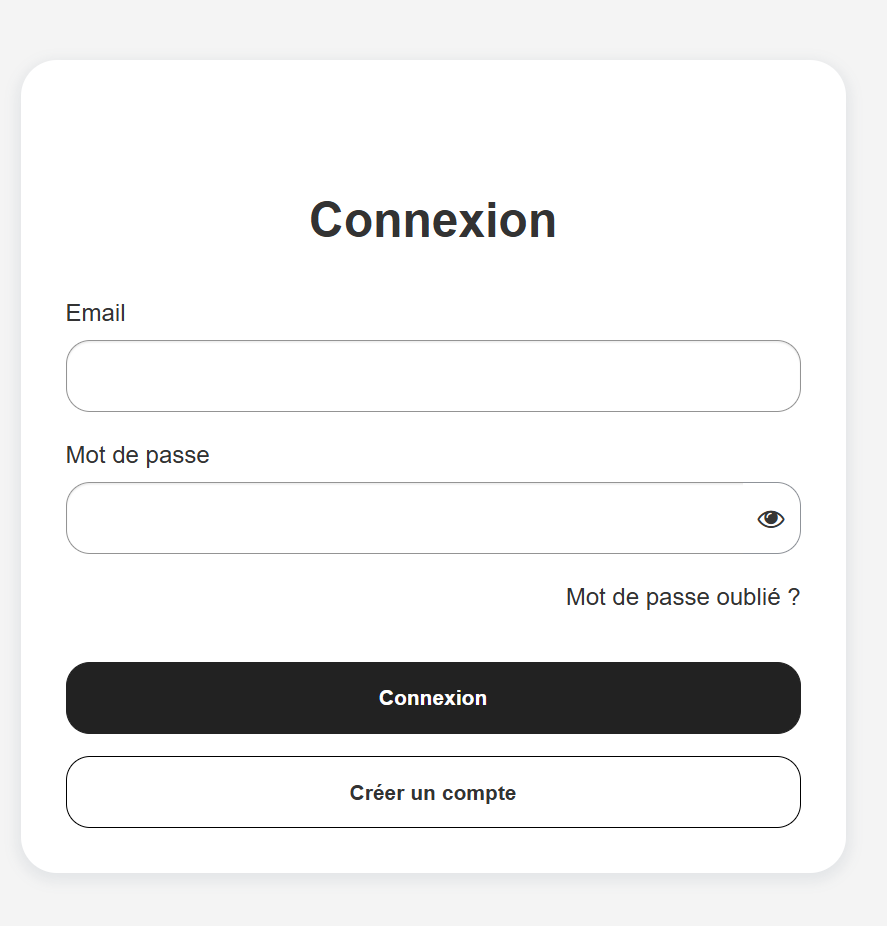 Connexion compte