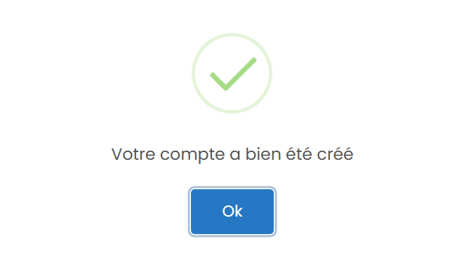 Compte créé
