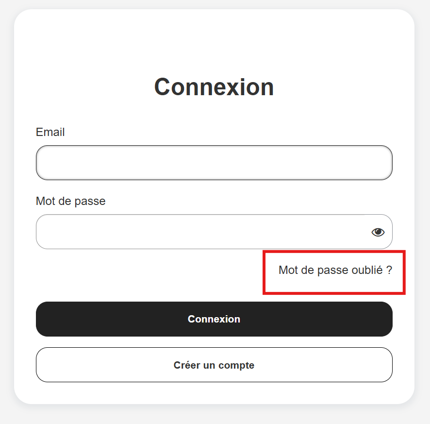Mot de passé oublié