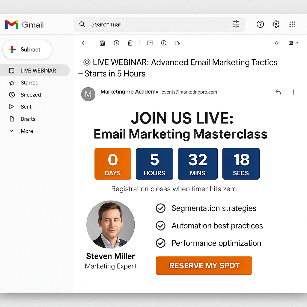 Inscription webinar