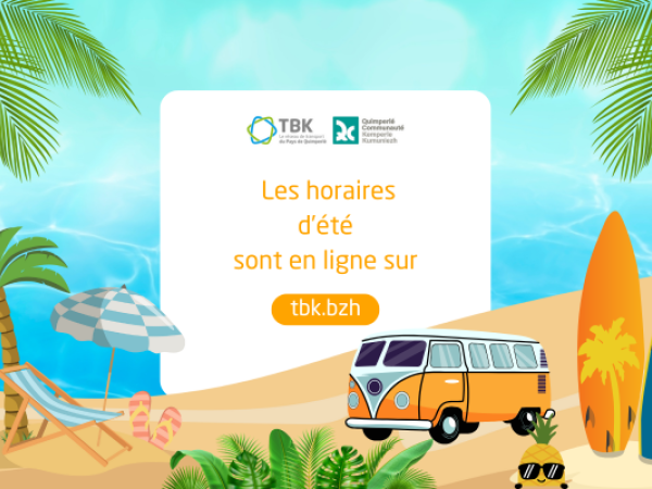 Les horaires d'été sont en ligne sur tbk.bzh.