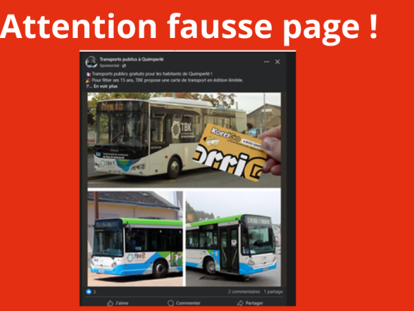 Attention ! Fausse page Facebook - arnaque anniversaire TBK
