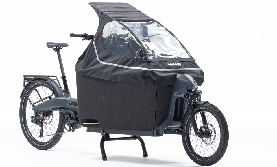  Vélo Cargo Bi Porteur avec Kit Famille