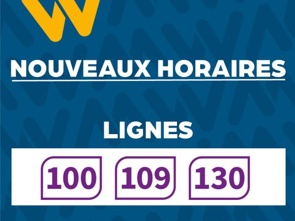 Modification horaires