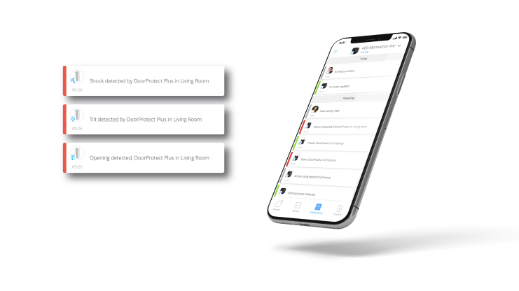 doorprotect plus app notifications