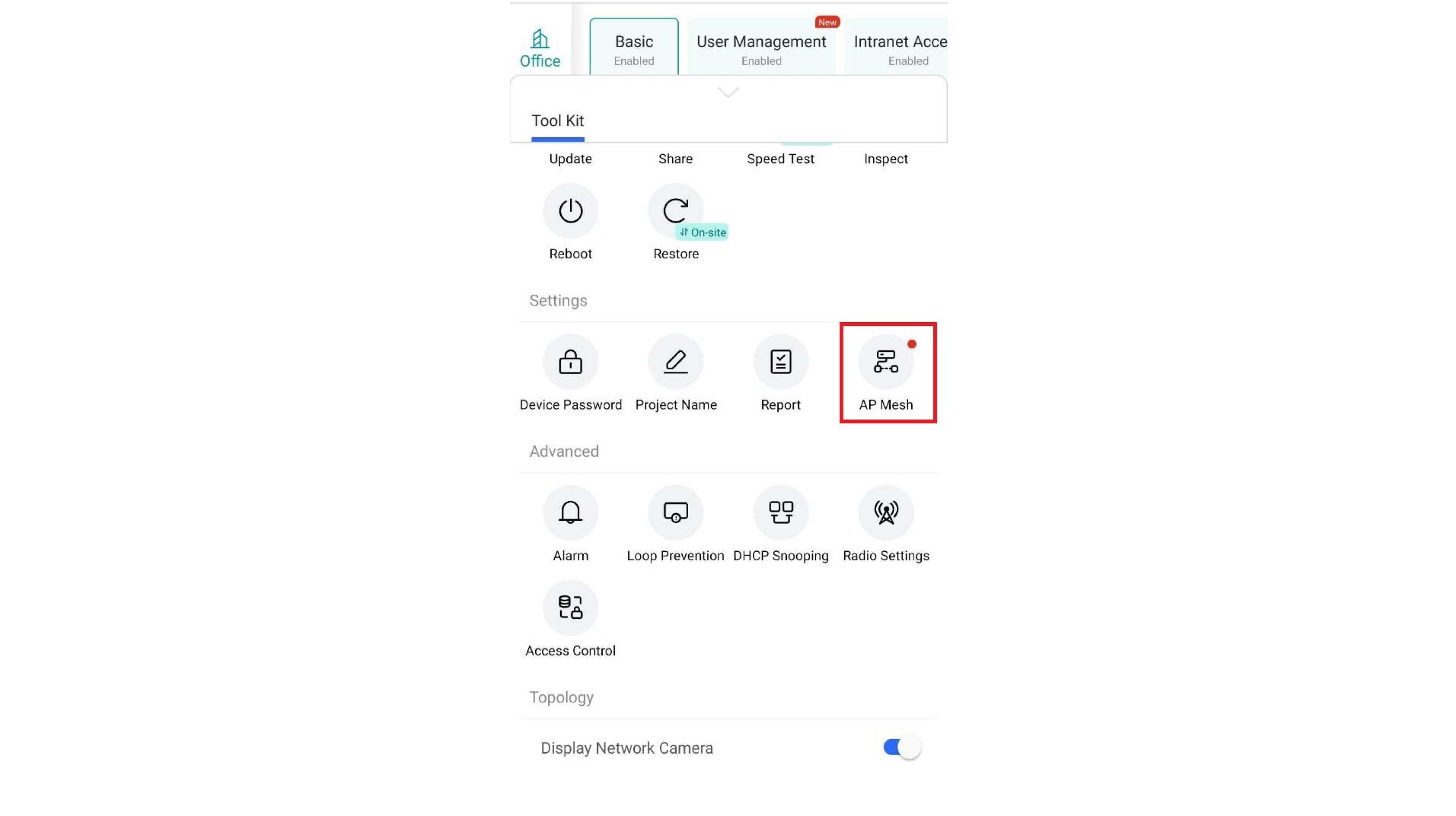 sistema wifi mesh