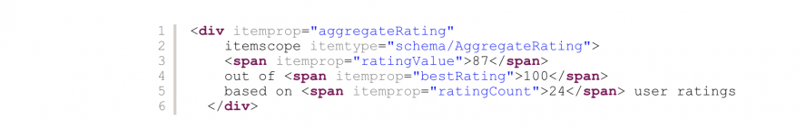 insert Google review schema: