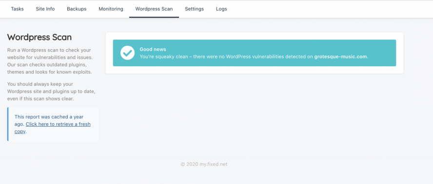 Run a security scan