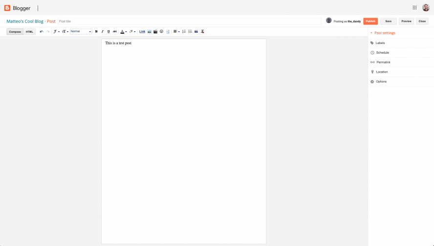 blogger ui