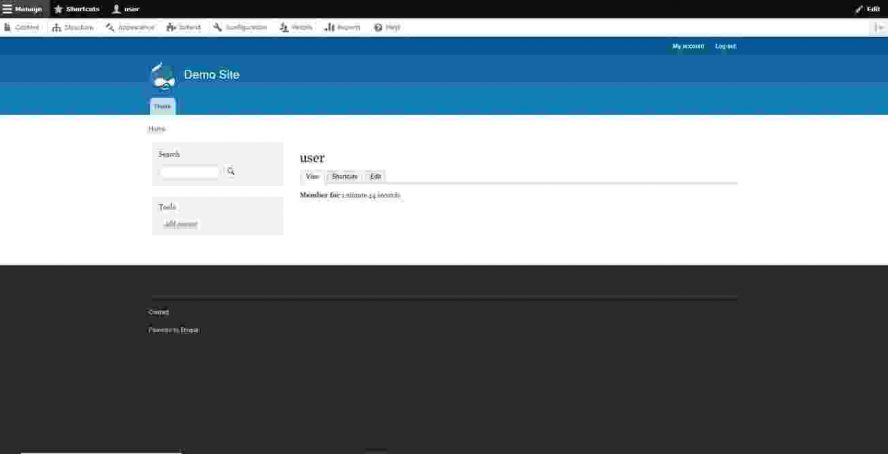 drupal interface