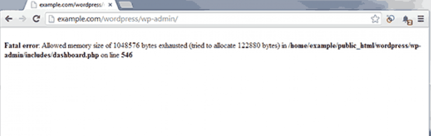 memory error