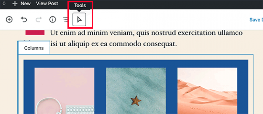 select block tool