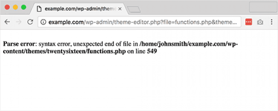 Syntax error