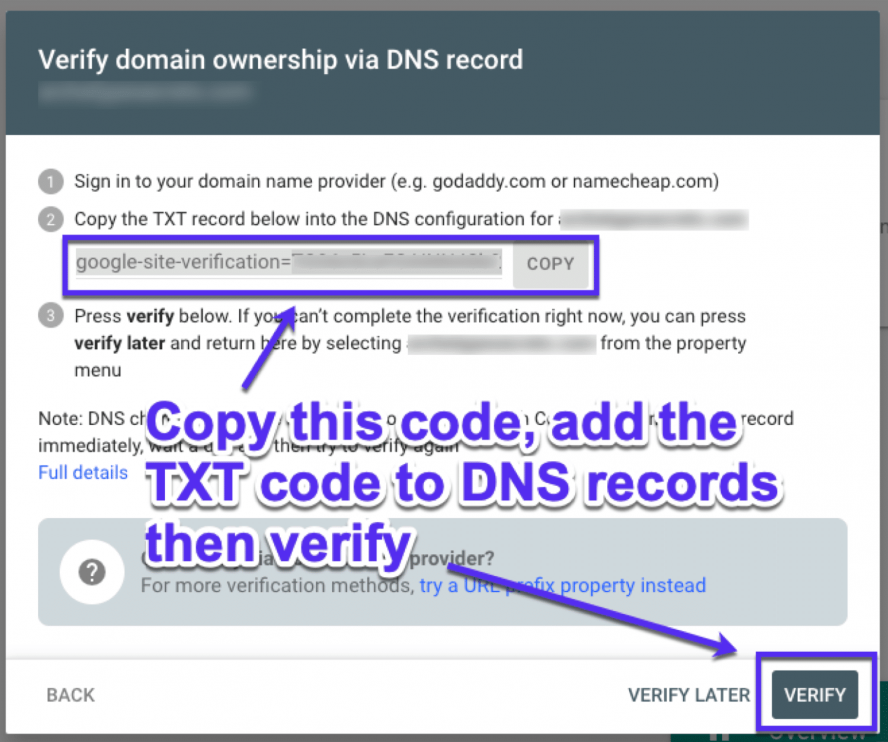 DNS TXT