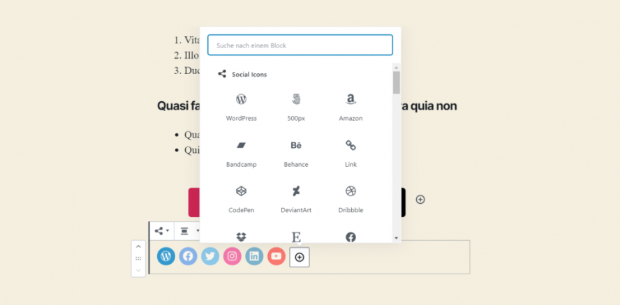 Social Icons Block