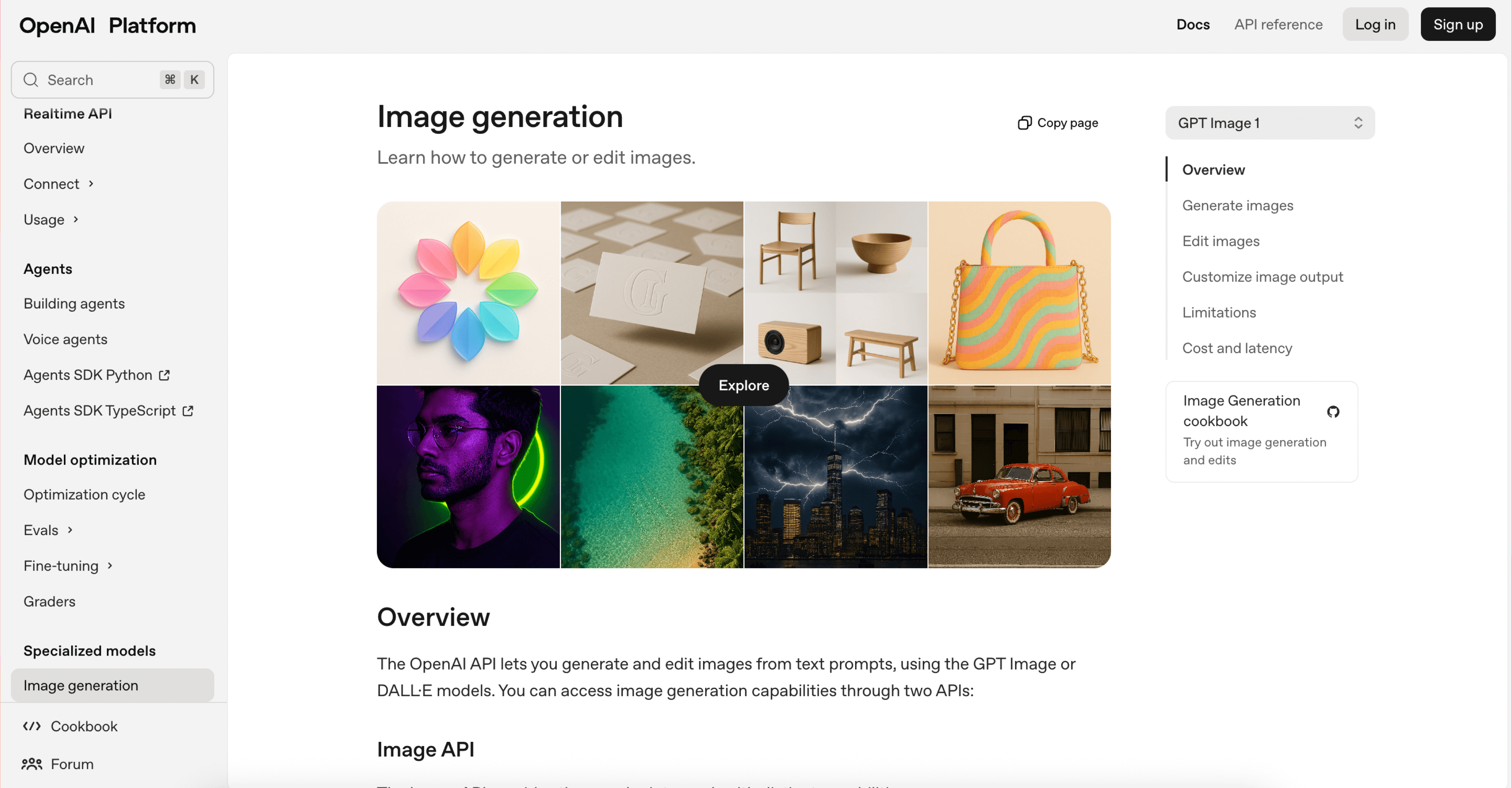 Screenshot of GPT Image website