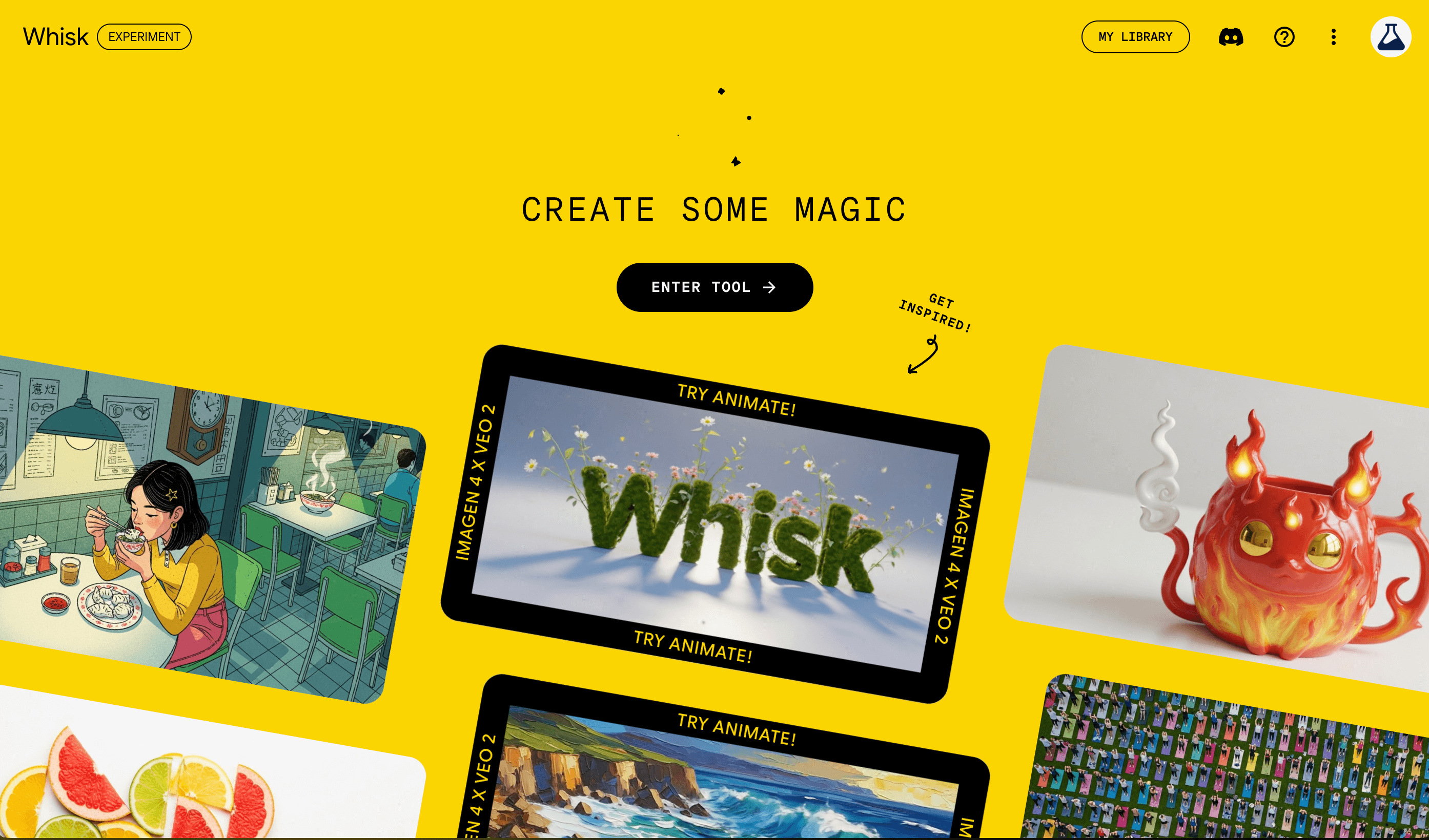 Screenshot of Whisk website