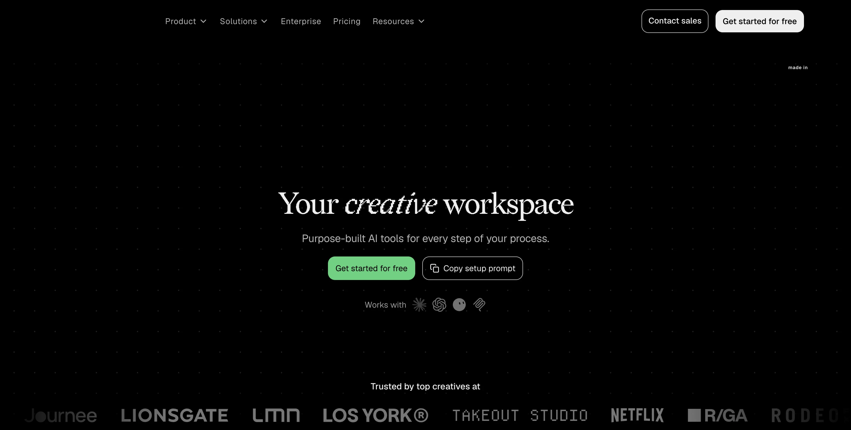 Screenshot of FLORA website