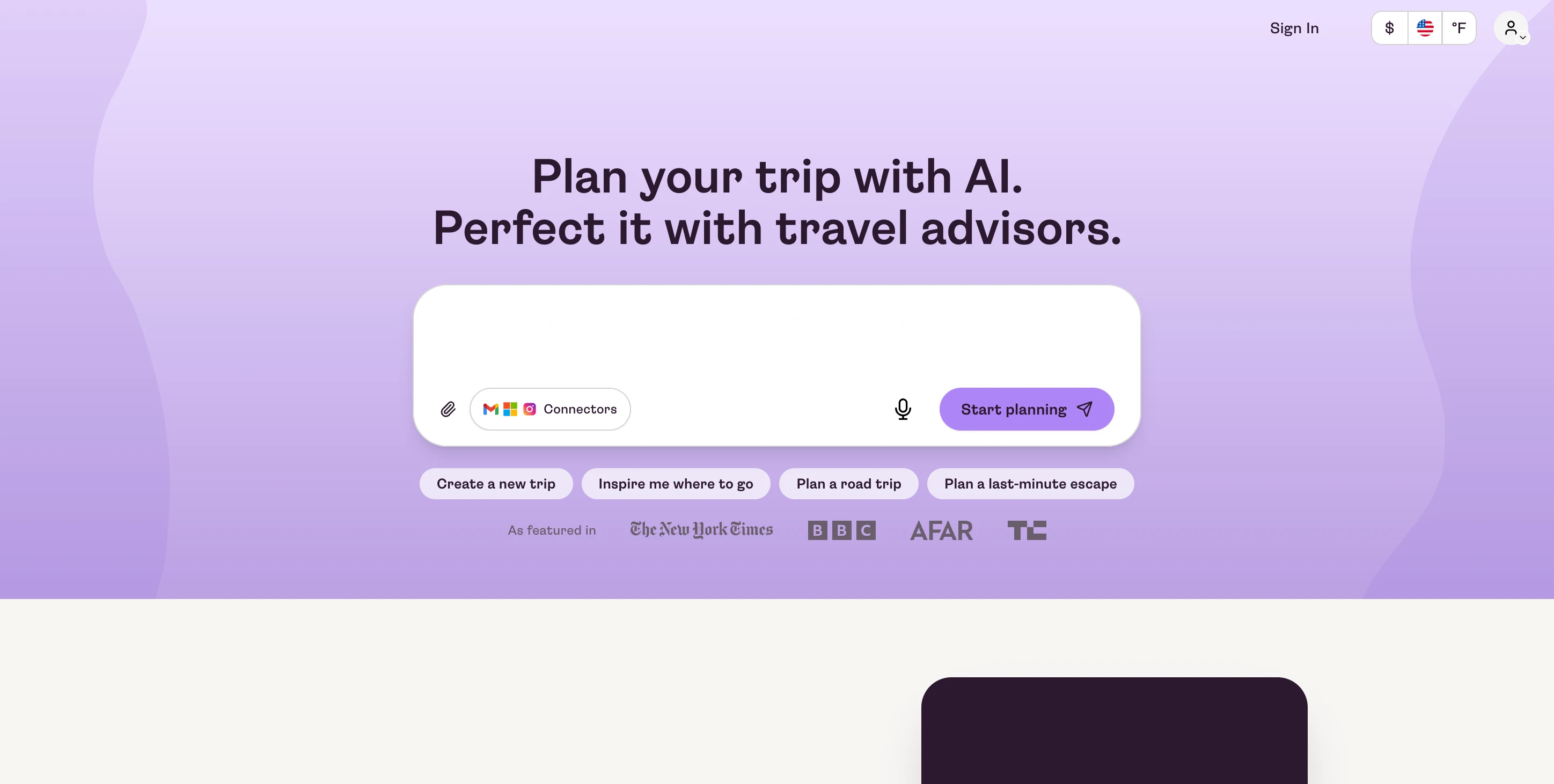 Screenshot of Layla website