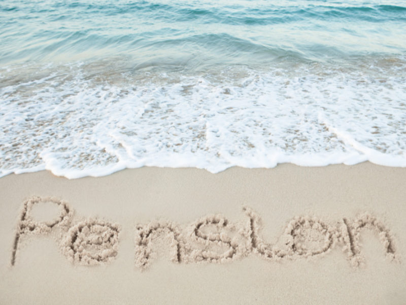 Pensions beach image