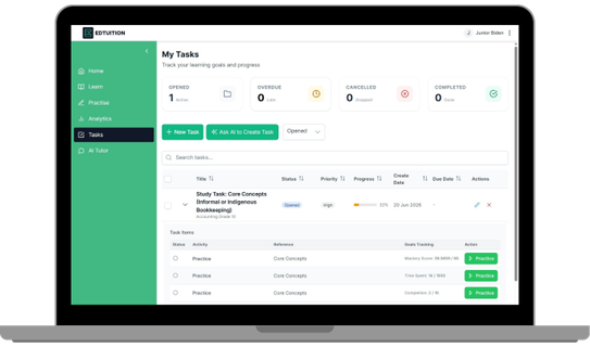 Tasks preview