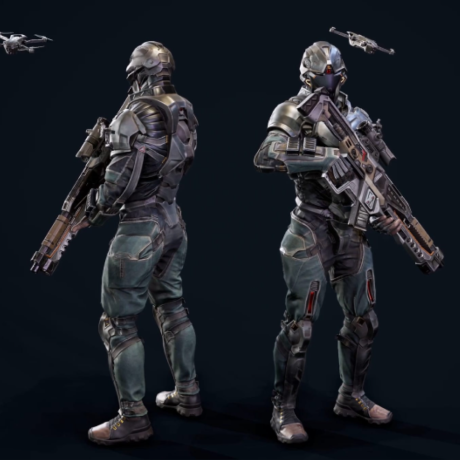 ANIMATION AND VFX – Futuristic Soldier Animation – 2