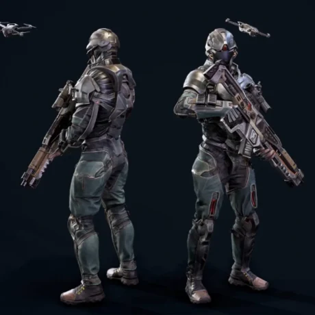 ANIMATION AND VFX – Futuristic Soldier Animation – 2