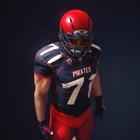 3D Characters – QBSIM – Red Helmet Player – 102