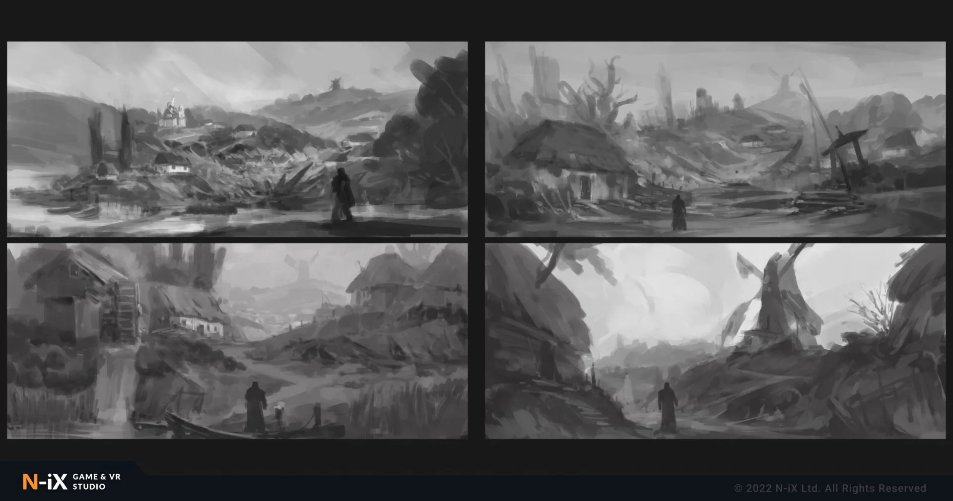 2d game environment sketches