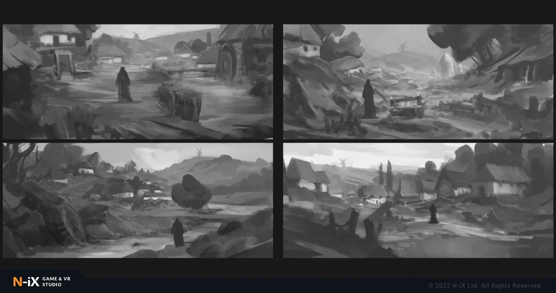 2d game environment sketches